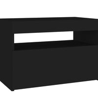 TV-Schränke LED-Leuchten 2 Stk. Schwarz 60x35x40cm