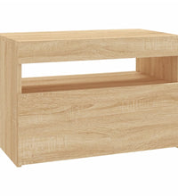 TV-Schrank mit LED-Leuchten Sonoma-Eiche 60x35x40 cm