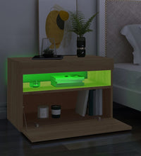 TV-Schrank mit LED-Leuchten Sonoma-Eiche 60x35x40 cm