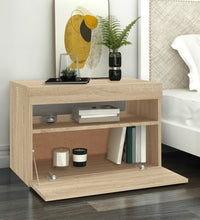 TV-Schrank mit LED-Leuchten Sonoma-Eiche 60x35x40 cm