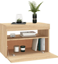 TV-Schrank mit LED-Leuchten Sonoma-Eiche 60x35x40 cm