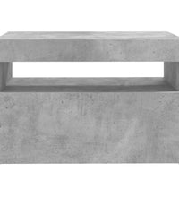 TV-Schrank mit LED-Leuchten Betongrau 60x35x40 cm