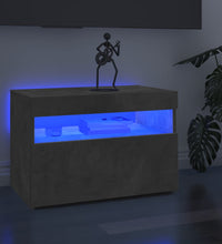 TV-Schrank mit LED-Leuchten Betongrau 60x35x40 cm