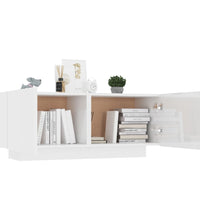 TV-Schrank Hochglanz-Weiß 100x35x40 cm Holzwerkstoff