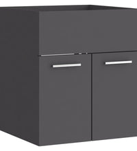 Waschbeckenunterschrank Grau 41x38,5x46 cm Holzwerkstoff
