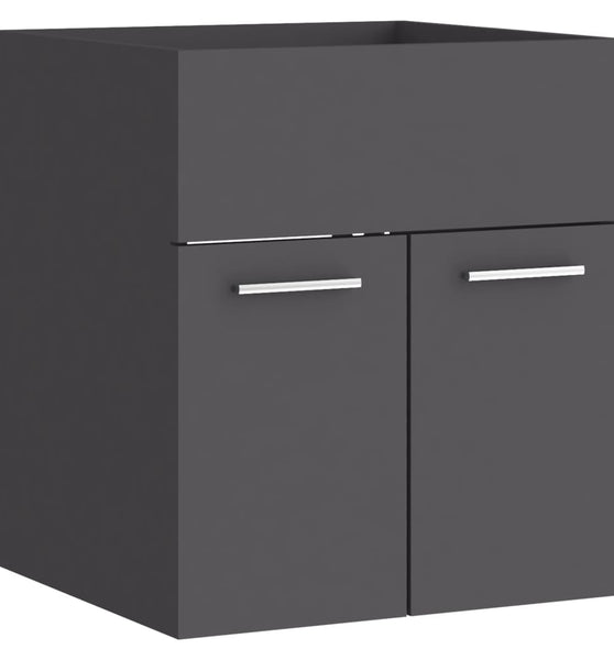 Waschbeckenunterschrank Grau 41x38,5x46 cm Holzwerkstoff