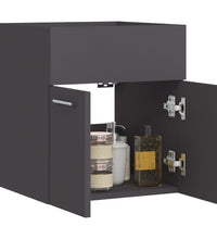 Waschbeckenunterschrank Grau 41x38,5x46 cm Holzwerkstoff