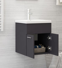 Waschbeckenunterschrank Grau 41x38,5x46 cm Holzwerkstoff