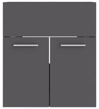 Waschbeckenunterschrank Grau 41x38,5x46 cm Holzwerkstoff
