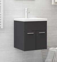 Waschbeckenunterschrank Grau 41x38,5x46 cm Holzwerkstoff