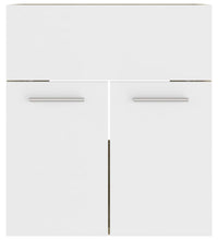 Waschbeckenunterschrank Weiß Sonoma-Eiche 41x38,5x46 cm