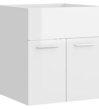 Waschbeckenunterschrank Hochglanz-Weiß 41x38,5x46cm