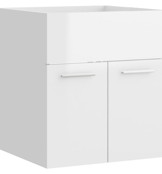 Waschbeckenunterschrank Hochglanz-Weiß 41x38,5x46cm