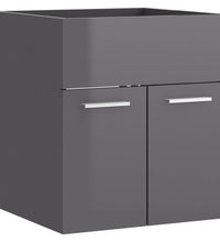 Waschbeckenunterschrank Hochglanz-Grau 41x38,5x46cm