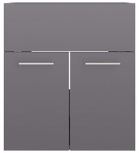 Waschbeckenunterschrank Hochglanz-Grau 41x38,5x46cm