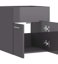 Waschbeckenunterschrank Hochglanz-Grau 41x38,5x46cm