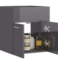 Waschbeckenunterschrank Hochglanz-Grau 41x38,5x46cm