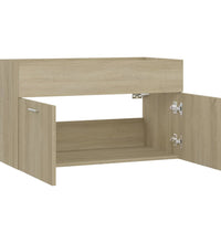 Waschbeckenunterschrank Sonoma-Eiche 80x38,5x46cm Holzwerkstoff