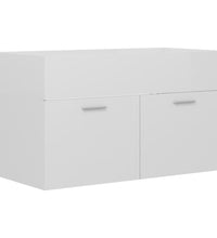 Waschbeckenunterschrank Hochglanz-Weiß 80x38,5x46cm