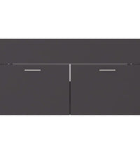 Waschbeckenunterschrank Grau 90x38,5x46 cm Holzwerkstoff