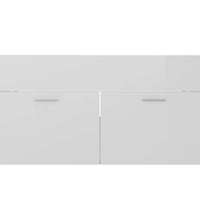 Waschbeckenunterschrank Hochglanz-Weiß 90x38,5x46cm