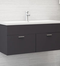 Waschbeckenunterschrank Grau 100x38,5x46 cm Holzwerkstoff
