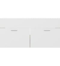 Waschbeckenunterschrank Weiß Sonoma-Eiche 100x38,5x46 cm