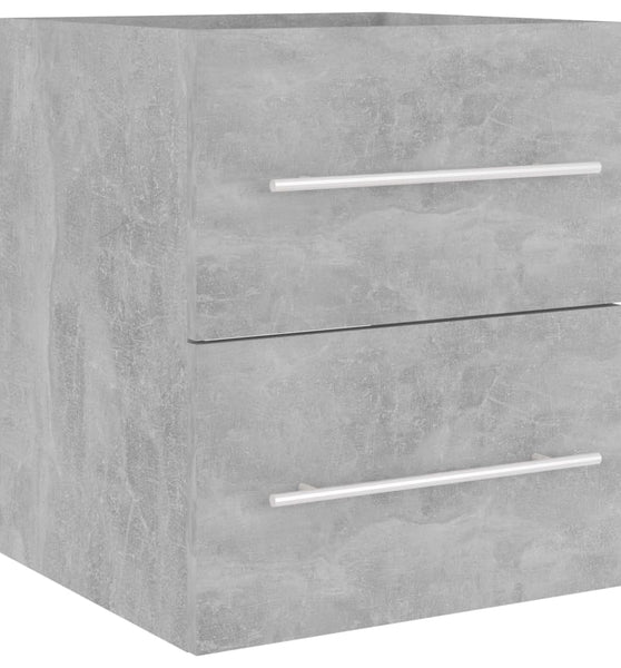 Waschbeckenunterschrank Betongrau 41x38,5x48 cm Holzwerkstoff