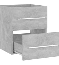 Waschbeckenunterschrank Betongrau 41x38,5x48 cm Holzwerkstoff