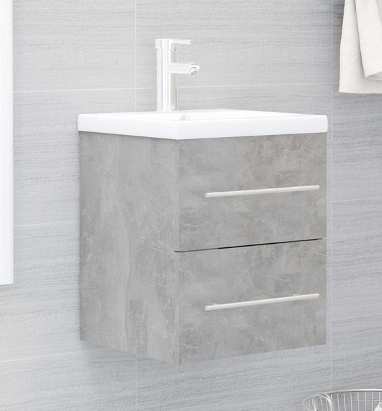 Waschbeckenunterschrank Betongrau 41x38,5x48 cm Holzwerkstoff