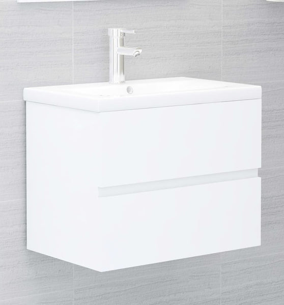Waschbeckenunterschrank Weiß 60x38,5x45 cm Holzwerkstoff