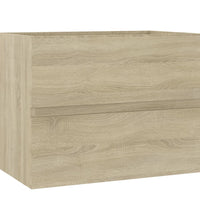 Waschbeckenunterschrank Sonoma-Eiche 60x38,5x45cm Holzwerkstoff