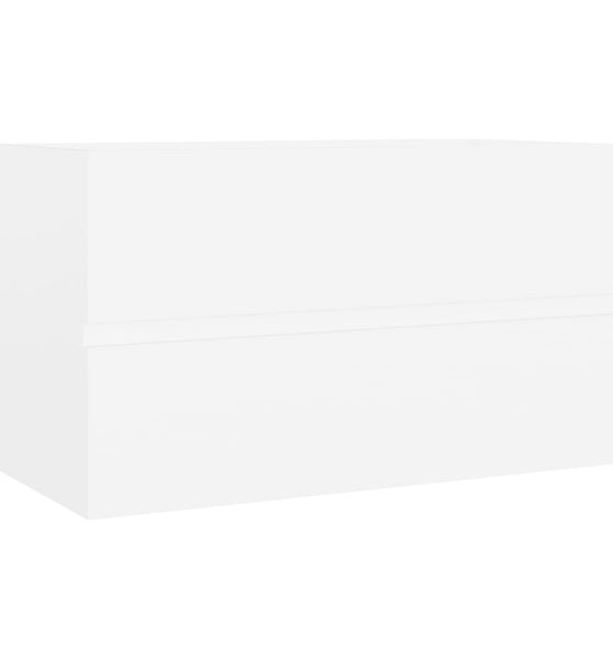 Waschbeckenunterschrank Weiß 80x38,5x45 cm Holzwerkstoff