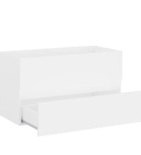 Waschbeckenunterschrank Weiß 80x38,5x45 cm Holzwerkstoff