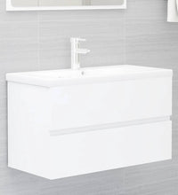 Waschbeckenunterschrank Weiß 80x38,5x45 cm Holzwerkstoff