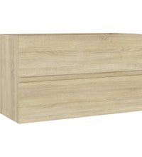 Waschbeckenunterschrank Sonoma-Eiche 80x38,5x45cm Holzwerkstoff