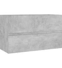 Waschbeckenunterschrank Betongrau 80x38,5x45 cm Holzwerkstoff