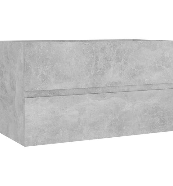 Waschbeckenunterschrank Betongrau 80x38,5x45 cm Holzwerkstoff