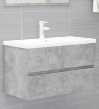 Waschbeckenunterschrank Betongrau 80x38,5x45 cm Holzwerkstoff
