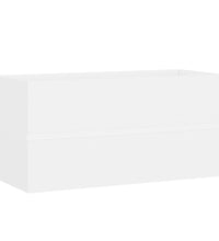 Waschbeckenunterschrank Weiß 90x38,5x45 cm Holzwerkstoff
