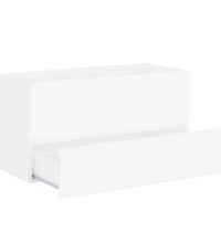 Waschbeckenunterschrank Weiß 90x38,5x45 cm Holzwerkstoff