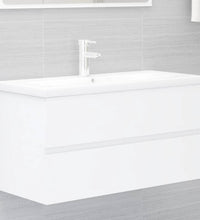 Waschbeckenunterschrank Weiß 90x38,5x45 cm Holzwerkstoff