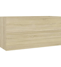 Waschbeckenunterschrank Sonoma-Eiche 90x38,5x45cm Holzwerkstoff