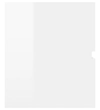 Waschbeckenunterschrank Hochglanz-Weiß 90x38,5x45 cm