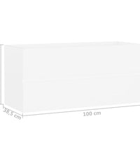 Waschbeckenunterschrank Weiß 100x38,5x45 cm Holzwerkstoff