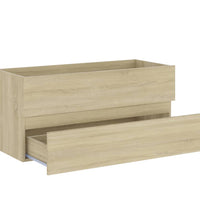 Waschbeckenunterschrank Sonoma-Eiche 100x38,5x45 cm