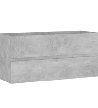 Waschbeckenunterschrank Betongrau 100x38,5x45 cm Holzwerkstoff