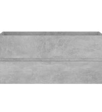 Waschbeckenunterschrank Betongrau 100x38,5x45 cm Holzwerkstoff