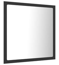 LED-Badspiegel Grau 40x8,5x37 cm Acryl