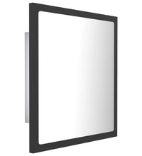 LED-Badspiegel Grau 40x8,5x37 cm Acryl